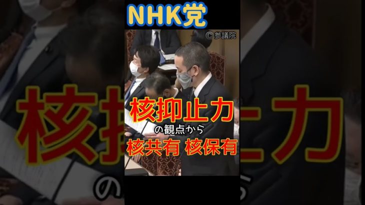 【国会審議】核の議論【切り抜き】浜田聡
