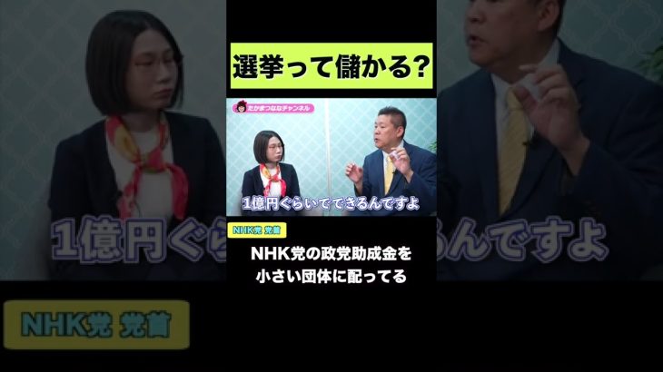 選挙って儲かる？【NHK党 立花孝志】#shorts