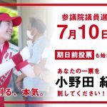 小野田紀美から最後のお願い_参議院議員選挙_岡山選挙区