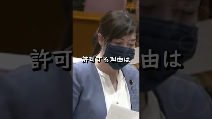 【小野田紀美】嫌だ嫌だとごね続けたら仮放免できるのはオカシイ【国会】【切り抜き】#short