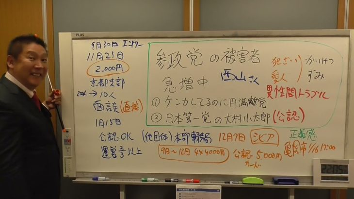 【参政党は危険】参政党の公認外された亀岡市の無所属西山たけしさんの応援に１月１６日に行きます。