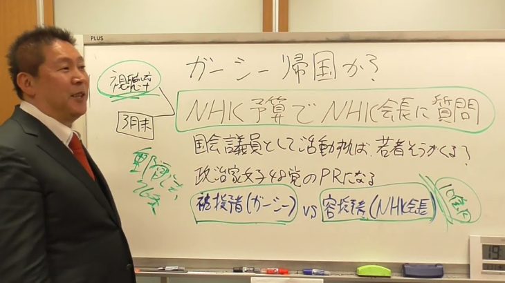 ガーシーついに帰国！？ＮＨＫ予算審議で容疑者ＮＨＫ会長【郵便法７６条違反】に対して被疑者ガーシーが【ＮＨＫをぶっ壊す！】