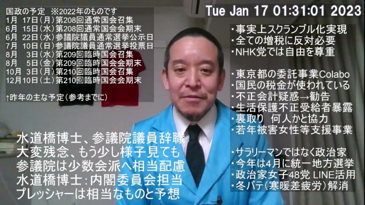 水道橋博士の参議院議員辞職について