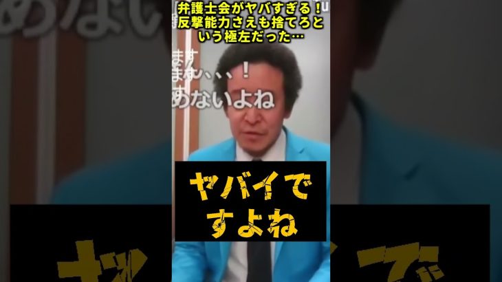 【浜田聡】弁護士会が極左だったことを明らかにする浜田聡【2023年3月21日】 #shorts