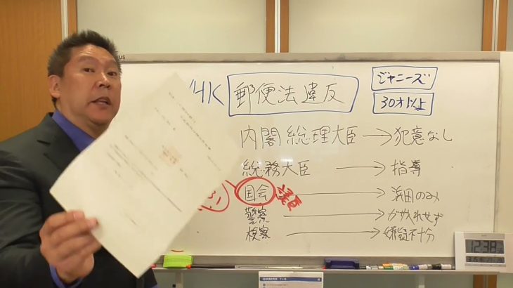 ＮＨＫ郵便法違反は不起訴【嫌疑不十分】