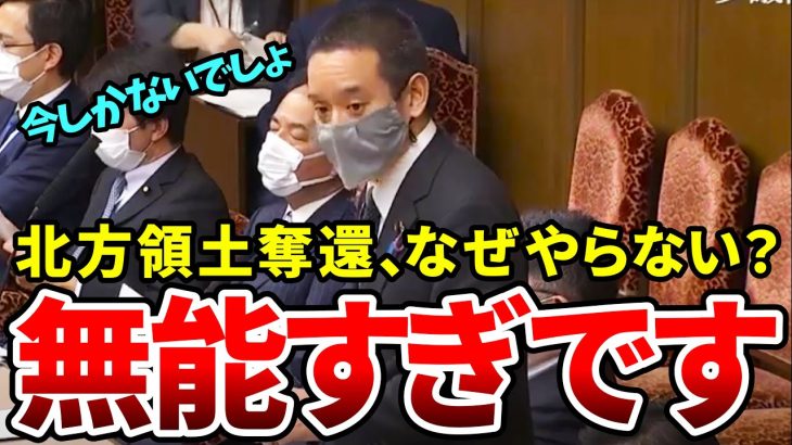 【浜田聡】『いつまでロシアに不法占拠されてるんですか？』今こそ北方領土奪還のため動き出すべき！【国会切り抜き】