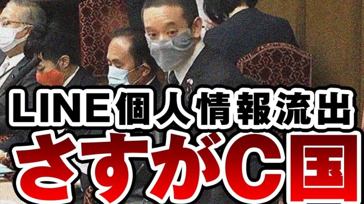 浜田聡「LINE個人情報流出の問題について、さすがC国！と言い放った浜田議員」国会中継