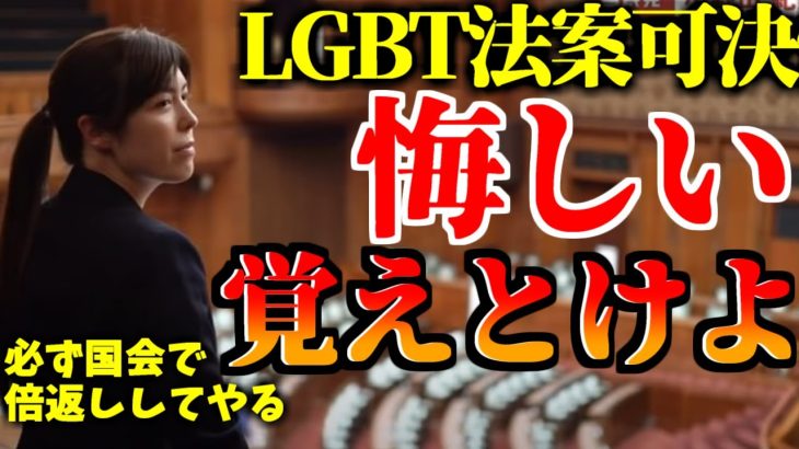 修正再掲【小野田紀美は終わらない】「LGBT法案、大きな力に敗れました。でもアタシは必ず国会に戻ってくる。覚えとけよ。」【魂の炎は消えない】