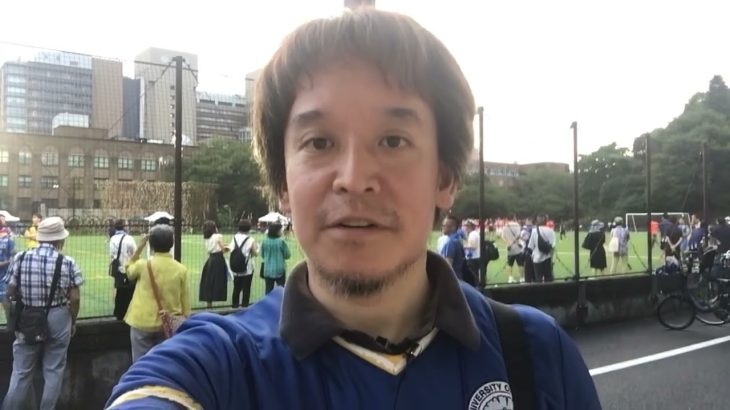 東京大学ア式蹴球部（サッカー部）の応援に来ました