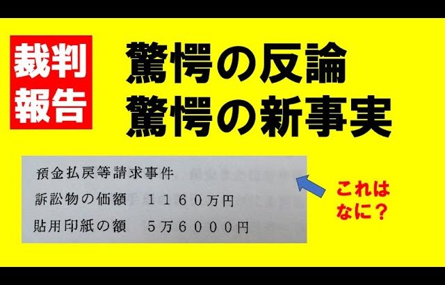 【裁判報告】驚愕の反論！驚愕の新事実！ついに化けの皮が剥がれた大津さん、やっぱり狙いは◯◯だった！