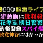 【33000記念ライブ】 大津動画に批判殺到 「立花孝志 明日警察へ 、代表権騒動スパイ爆誕 」参政党神谷にはがっかり