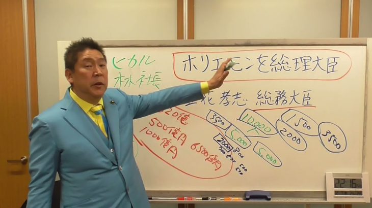 ホリエモンを総理大臣にして【ＮＨＫをぶっ壊す！】　立花孝志の夢にお付き合い下さい。