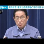 岸田総理「悪質な虚偽情報の流布は許されない」(2024年1月2日)