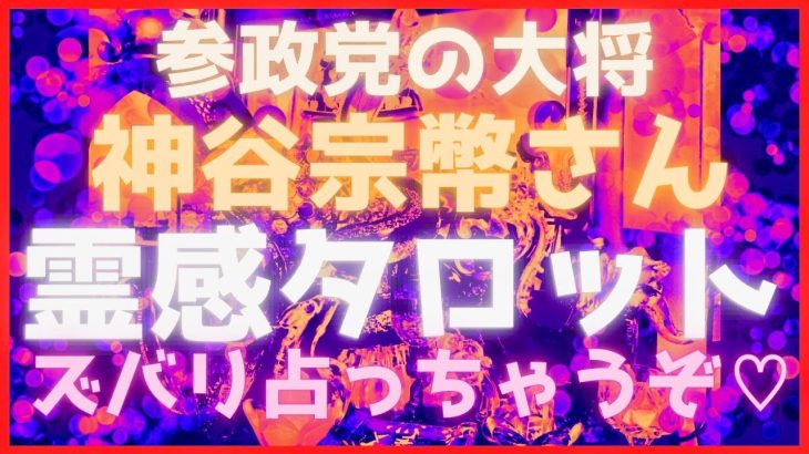 【霊感タロット】エンタメ注意⚠️参政党🍊神谷宗幣さんの真の目的を占ったら鳥肌結果😱タロットカード占い🔮