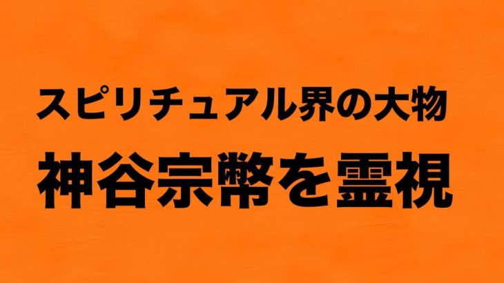 ワンネスyurieさんが神谷宗幣を霊視した結果