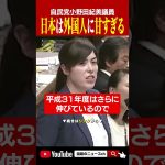 日本は外国人に甘すぎる！小野田紀美議員 #shorts #政治 #岸田文雄 #自民党 #おすすめ #小野田紀美 #給付金 #給与