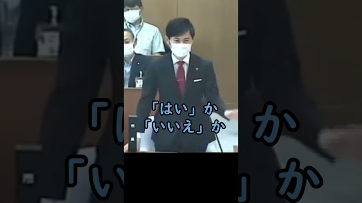 意地でも反問に答えたがらない山根議員【安芸高田市議会石丸市長ショート】#安芸高田市 #石丸市長  #政治 #安芸高田市議会 #山根議員  #shorts