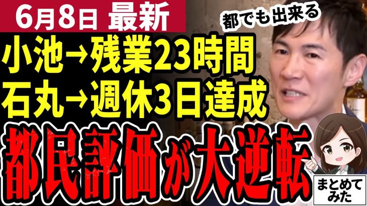 【石丸市長最新】小池知事と石丸氏、実務能力は段違い！首長として職員からの信頼も天地の差！片や蓮舫氏は公選法違反。どうなる都知事選2024【勝手に論評】