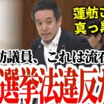 6/6【浜田聡】蓮舫議員、完全に選挙法違反！なぜ政府が咎めない！？浜田議員だから言えた質疑！【NHK党】2024年6月6日参議院総務委員会  #国会 #国会中継 #参議院