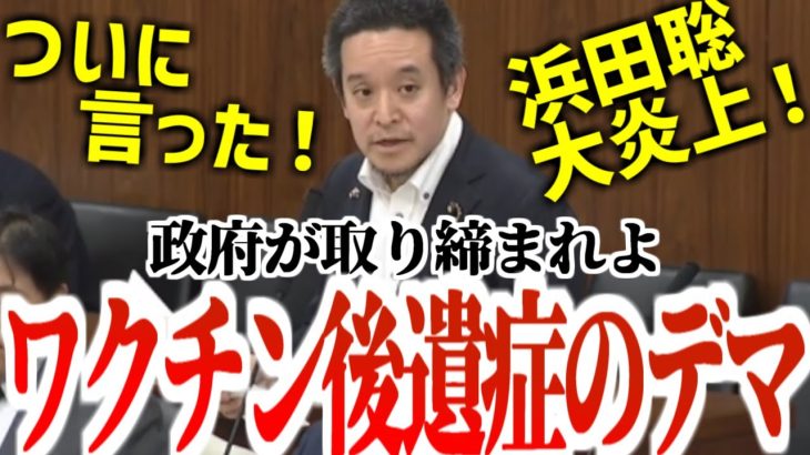 【浜田聡】「根拠のないワ●●●後遺症のデマが流れている。政府が真偽の確認を！」何を言っても炎上必至のヤバい話題！【NHK党】2024年6月13日参議院総務委員会  #国会 #国会中継 #参議院