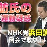 蓮舫氏の事前運動疑惑をNHK党の浜田聡議員が国会で取り上げてしまうwww【東京都知事選公職選挙法疑惑】