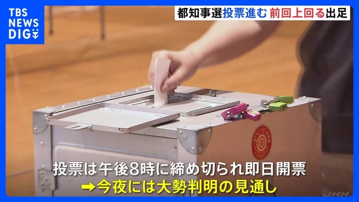 立候補者過去最多の東京都知事選挙　きょう投開票　期日前投票は過去最多　今夜には大勢が判明か｜TBS NEWS DIG