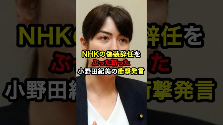 NHKの偽装辞任をぶった斬った小野田紀美の衝撃発言！？#ニュース #雑学