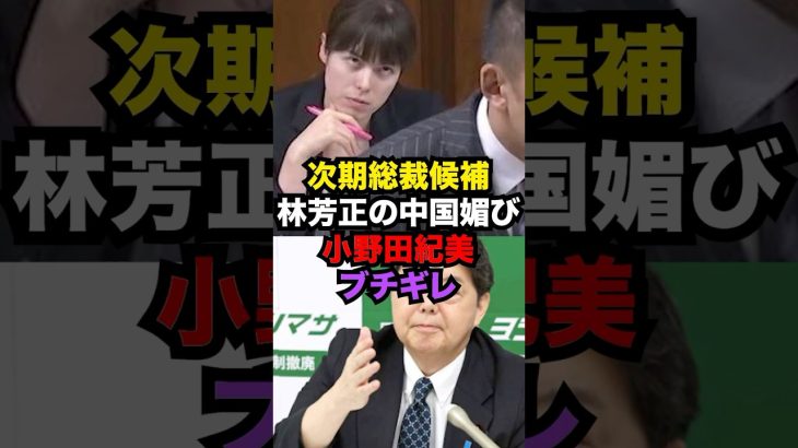 小野田紀美ブチギレ…次期総裁候補林芳正が日本の海に設置された中国の中国ブイに遺憾砲だけ…#雑学