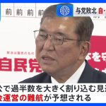 衆院選で自公過半数割れ　立憲・国民が大きく議席増　自公の国会運営難航の予想　石破総理は続投の意向も、党内外で難しい舵取り迫られる【衆議院選挙 2024】｜TBS NEWS DIG