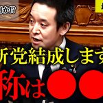 【浜田聡】ついにN党と決別か!?新党結成と名称を発表【衆議院選挙 立花孝志】