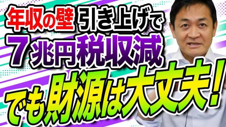 年収の壁103万円→178万円引き上げで7.６兆円税減収？でも財源は大丈夫　玉木雄一郎が解説