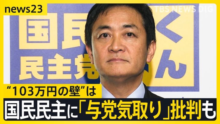 玉木代表「プライベートの問題で…」国会スタートで“103万円の壁”は　国民民主に“冷ややかな声”も？【news23】｜TBS NEWS DIG