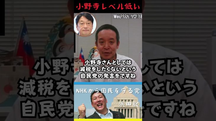 【浜田聡】小野寺さんは防衛大臣がお似合い #shorts #short #ショート #浜田聡 #NHKから国民を守る党 #NHK党 #小野寺五典