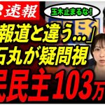 【石丸伸二の疑問】「2026年からしか…」は大嘘？！三党合意で進む103万の壁。榛葉も玉木も動き続けろ！【榛葉幹事長/佐藤さおり/玉木雄一郎/国民民主党/石丸市長】