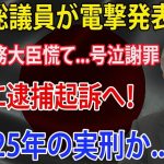 浜田聡議員が電撃発表!!! 岩屋外務大臣慌て…号泣謝罪! ついに逮捕起訴へ！懲役25年の実刑か….