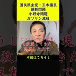 【玉木雄一郎】維新問題・小野寺発言・ガソリン全税は○○【国民民主党】#Shorts