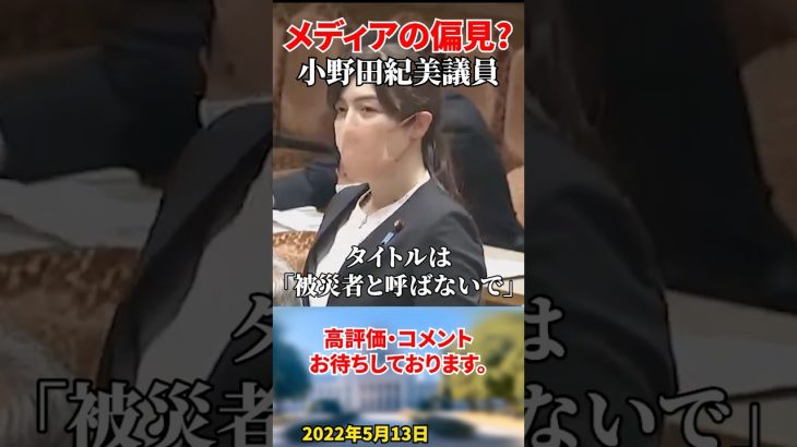 【小野田紀美】ただ当たり前にしたいだけなのに。メディアの偏見報道に中学生からのお願いも聞けない日本のメディア。#shorts #国会切り抜き