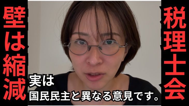 実は日本税理士会連合会は、玉木雄一郎と異なる意見があります。