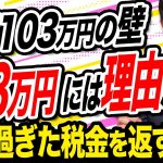 103万円の壁→178万に引き上げ 取りすぎた税金を返すだけのこと 玉木雄一郎が解説