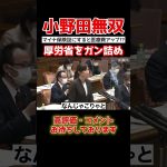 【小野田紀美】「なんでこの問題を予測できない？」小野田の圧倒的正論に無能議員が聞黙り込む…#shorts #政治 #国家中継