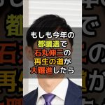 今年の都議選で石丸伸二の再生の道が大躍進したら　#shorts #もしも #政治 #石丸伸二 #再生の道