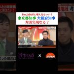 吉村知事と小池知事 対談実現は？ #石丸伸二 #古舘伊知郎 #吉村知事 #ニュース