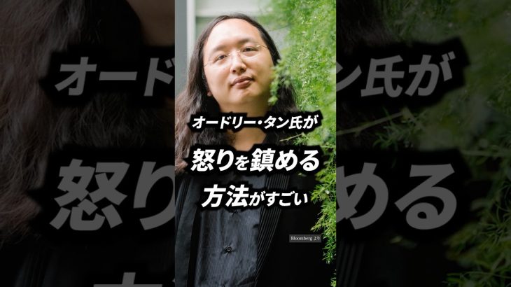 オードリー・タンが怒りを鎮める方法｜ #オードリータン #オードリー・タン #マインドフルネス #ビジネススキル #思考法 #休養 #crossdig #bloomberg